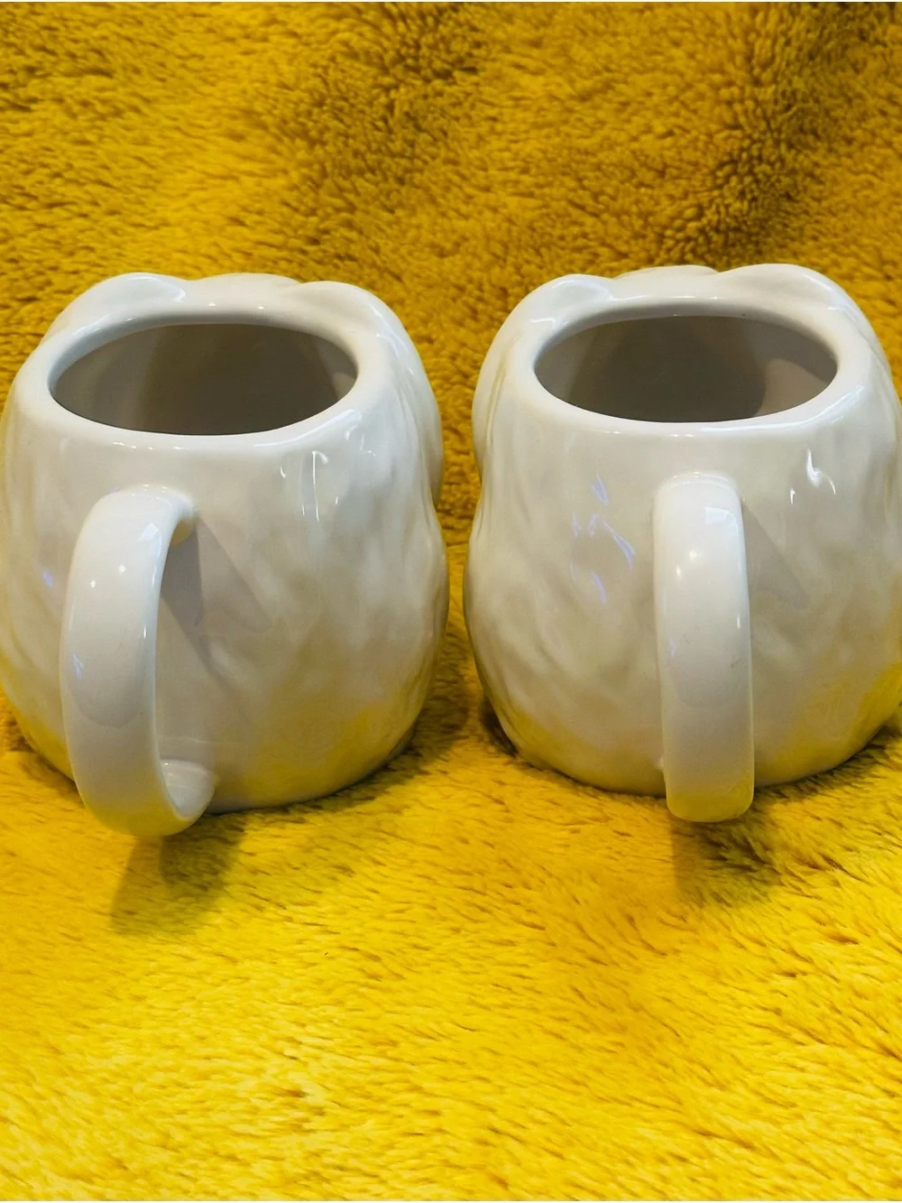 THRESHOLD Stoneware Figural BUNNY Mug White Target Decor Cup Glass Rabbit “2”